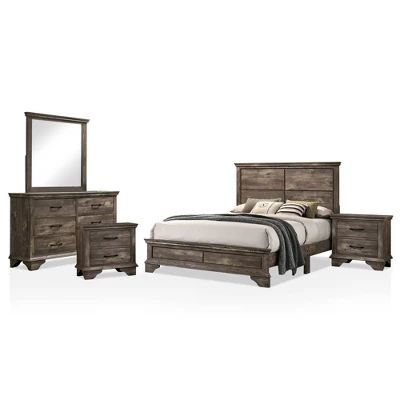 5pc Jacobia Rustic Bedroom Set Gray - HOMES: Inside + Out - Image 8