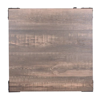 Amargosa Storage Metal Side Table Black/Dark Walnut - HOMES: Inside + Out - Image 4