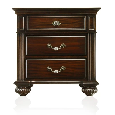 3pc California King Pennings Traditional Bed Set And Nightstand With Chest Dark Walnut - HOMES: Inside + Out - Image 16