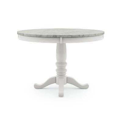Kennegad Round Dining Table White - HOMES: Inside + Out - Image 3