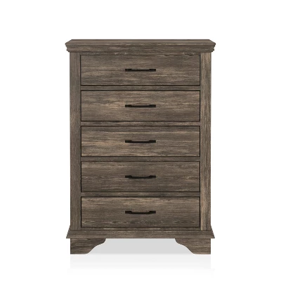 Jacobia 5 Drawer Chest Gray - HOMES: Inside + Out - Image 3