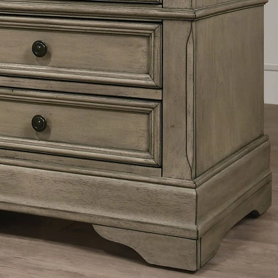 Kritan 3 Drawer Nightstand Antique Warm Gray - HOMES: Inside + Out - Image 2