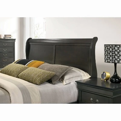 3pc Sliver Sleigh Bed With 2 Nightstands - HOMES: Inside + Out - Image 4