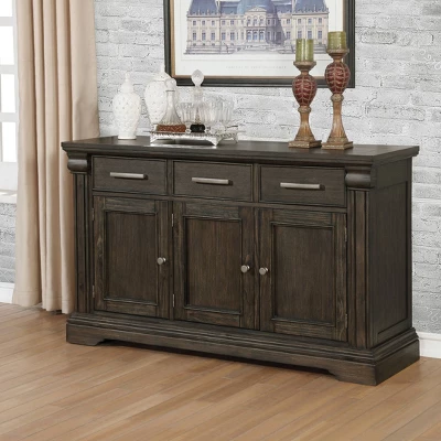 Lemieux 3 Drawer Server Brown - HOMES: Inside + Out - Image 2