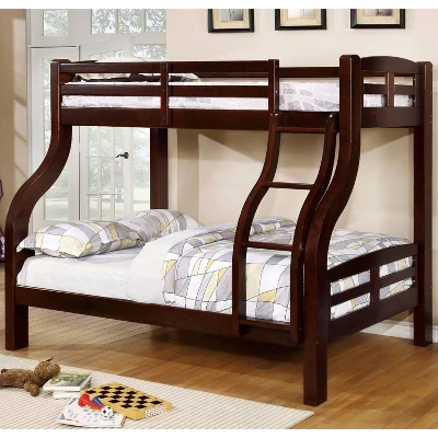 Twin/Full Lombardi Kids' Bunk Bed Dark Walnut - HOMES: Inside + Out - Image 2