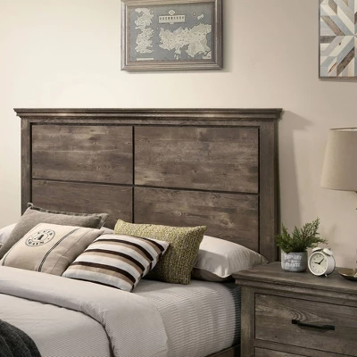 5pc Jacobia Rustic Bedroom Set Gray - HOMES: Inside + Out - Image 3