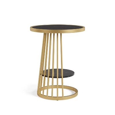Tinful Modern Round Side Table - HOMES: Inside + Out - Image 2