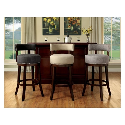 Set Of 2 24" Jefferson Counter Height Barstools With Upholstered Seat - HOMES: Inside + Out - Image 2