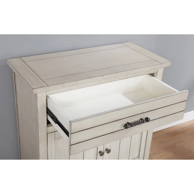 Longo Hallway Cabinet Antique White - HOMES: Inside + Out - Image 3