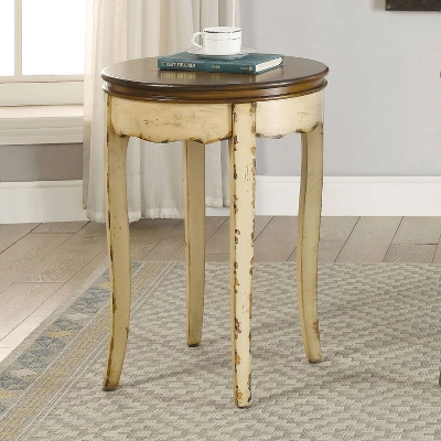 Fuchs Vintage Style Side Table White - HOMES: Inside + Out - Image 2