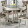 47" Jenra Round Dining Table Champagne - HOMES: Inside + Out