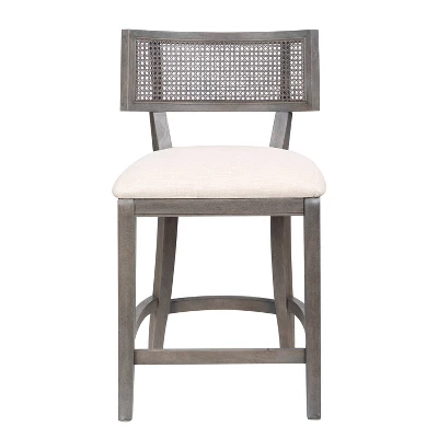 Roben Woven Cane Back Counter Height Barstools - HOMES: Inside + Out - Image 4