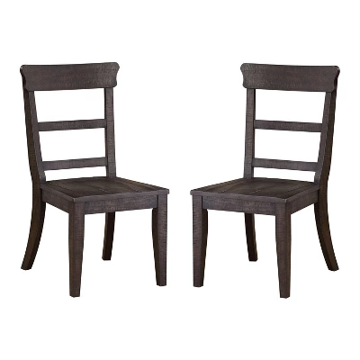 2pk Strasbourg Rustic Ladder Back Side Chairs - HOMES: Inside + Out - Image 6