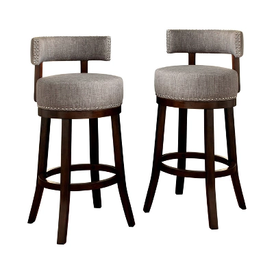 Set Of 2 24" Jefferson Counter Height Barstools With Upholstered Seat - HOMES: Inside + Out - Image 4
