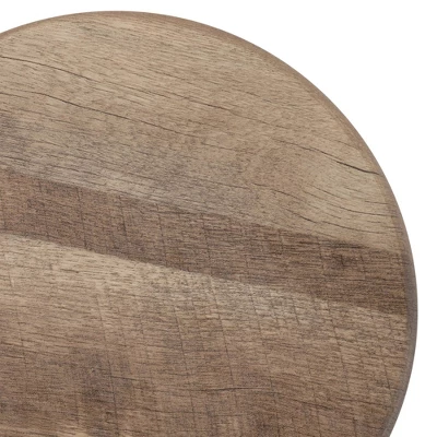 3pc Regalla Industrial Bar Height Dining Table Set Antique Black/Natural Tone - HOMES: Inside + Out - Image 5