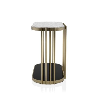 Solstice Glam Entryway Table Antique Brass - HOMES: Inside + Out - Image 3
