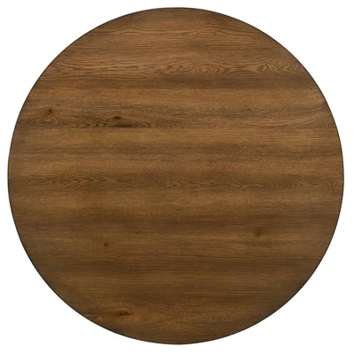 41" Naxti Rustic Round Counter Height Table Light Oak/Antique White - HOMES: Inside + Out - Image 4