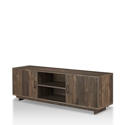 Fraire Contemporary TV Stand For TVs Up To 60" Reclaimed Oak - HOMES: Inside + Out - Image 2