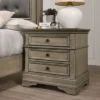 Kritan 3 Drawer Nightstand Antique Warm Gray - HOMES: Inside + Out