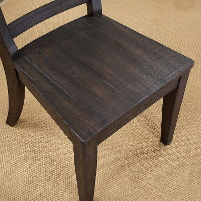 2pk Strasbourg Rustic Ladder Back Side Chairs - HOMES: Inside + Out - Image 4