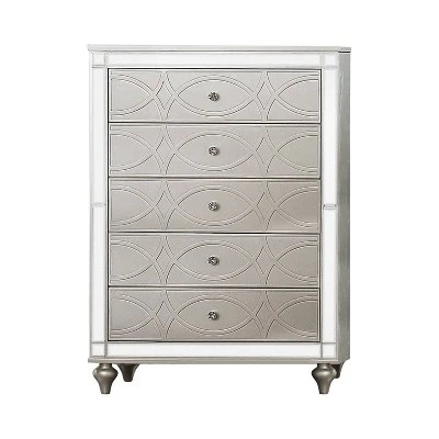 2pc La Mesa Bed And Chest Set Silver - HOMES: Inside + Out - Image 2