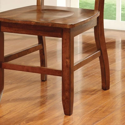 Set Of 2 Crayton Traditional Wooden Side Chairs Dark Oak - HOMES: Inside + Out - Image 2