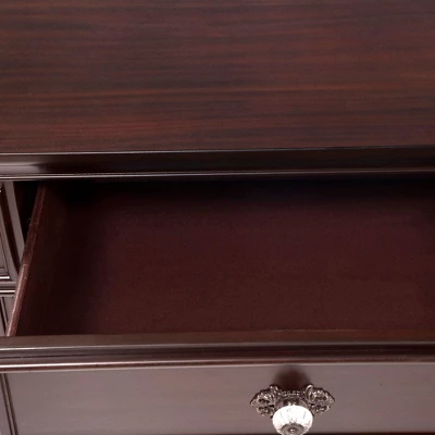 3pc California King Pennings Traditional Bed Set And Nightstand With Chest Dark Walnut - HOMES: Inside + Out - Image 18