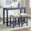 3pc Rockland Counter Height Dining Set Antique Blue - HOMES: Inside + Out
