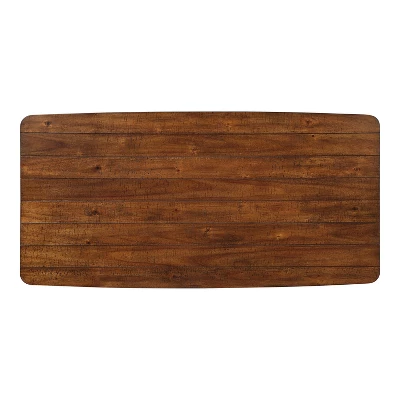 60" Shirin Mid-Century Wood Dining Table - HOMES: Inside + Out - Image 5