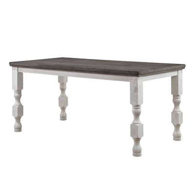 5pc Cambrien Rustic Farmhouse Counter Height Dining Set Antique White/Gray - HOMES: Inside + Out - Image 4