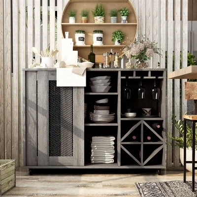 Carmelia Industrial Inspired Sliding Door Buffet - HOMES: Inside + Out - Image 2