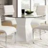 45" Grimsby Round Dining Table White - HOMES: Inside + Out