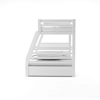 HOMES: Inside + Out Twin Over Full Kids' Emma Bunk Bed White - IoHOMES - Image 3