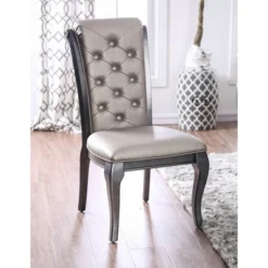 2pk Samantha Tufted Scrolled Back Side Dining Chair - HOMES: Inside + Out