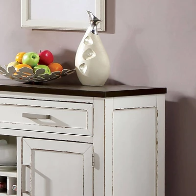 Redmond 2 Drawer Server Weathered White/Dark Walnut - HOMES: Inside + Out - Image 2