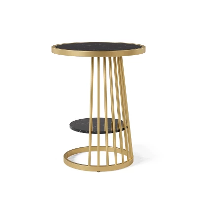 Tinful Modern Round Side Table - HOMES: Inside + Out - Image 6