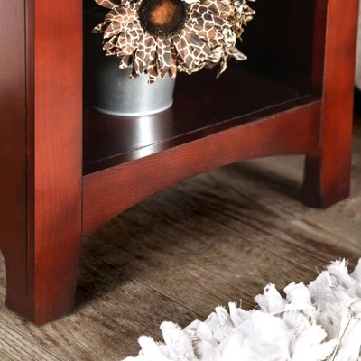 Mereu 1 Drawer Nightstand Cherry - HOMES: Inside + Out - Image 4