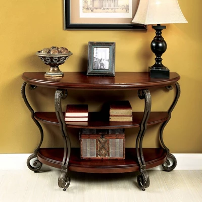 Telmin Traditional Sofa Table Brown Cherry - HOMES: Inside + Out - Image 2