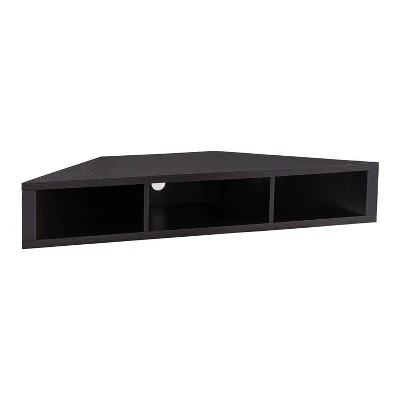 Tybo Open Shelves Corner Floating Console Fits Tv's Up To 50" - HOMES: Inside + Out - Image 8