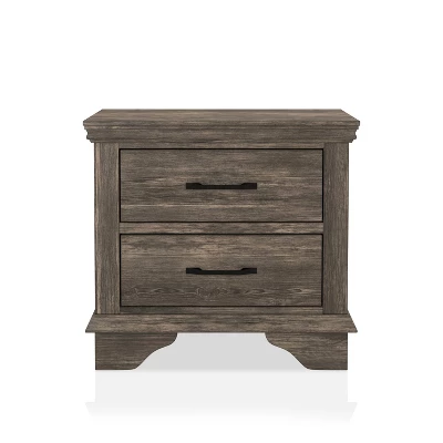 Jacobia 2 Drawer Nightstand Gray - HOMES: Inside + Out - Image 3