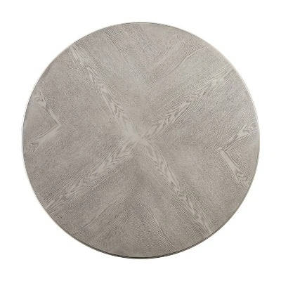 5pc Gordon Transitional Round Dining Set Antique White/Gray - HOMES: Inside + Out - Image 4