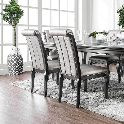 2pk Samantha Tufted Scrolled Back Side Dining Chair - HOMES: Inside + Out - Image 2