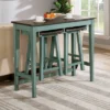 3pc Helbrana Bar Height Dining Set Green - HOMES: Inside + Out