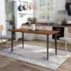 60" Shirin Mid-Century Wood Dining Table - HOMES: Inside + Out