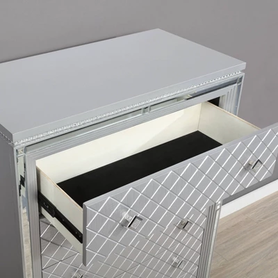 6pc Tenaya Bedroom Set Silver/Gray - HOMES: Inside + Out - Image 10