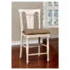 Set Of 2 Martha Country Counter Height Barstools Off-White/Red - HOMES: Inside + Out