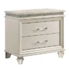 2pc Granite Nightstand And Dresser Set Pearl White - HOMES: Inside + Out
