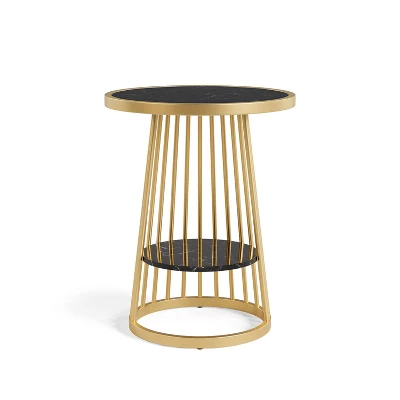 Tinful Modern Round Side Table - HOMES: Inside + Out - Image 5