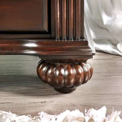 3pc California King Pennings Traditional Bed Set And Nightstand With Chest Dark Walnut - HOMES: Inside + Out - Image 10