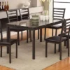 60" Larriston Faux Marble Top Dining Table Black - HOMES: Inside + Out
